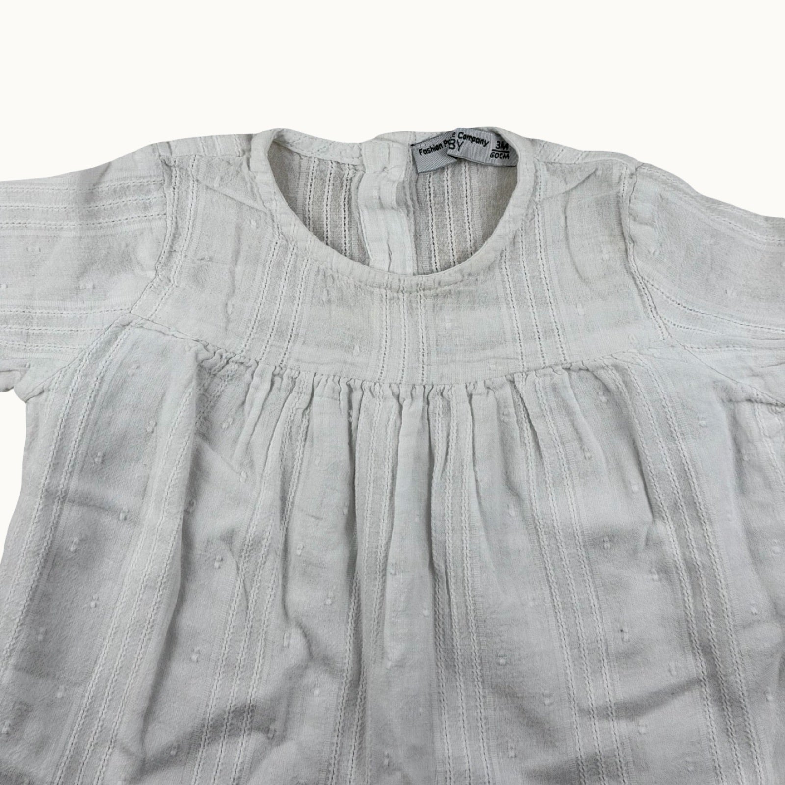 Blouse blanche - 3 mois