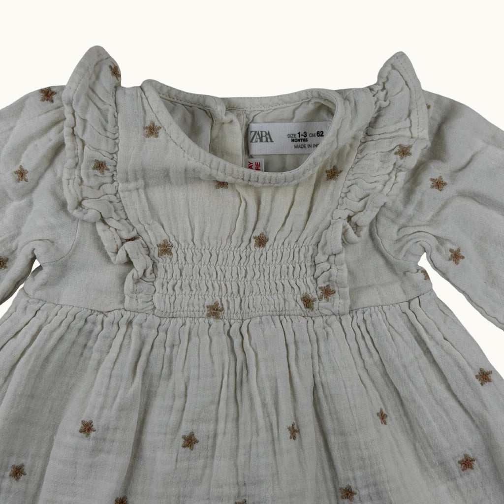 Robe gaze de coton Zara - 3 mois