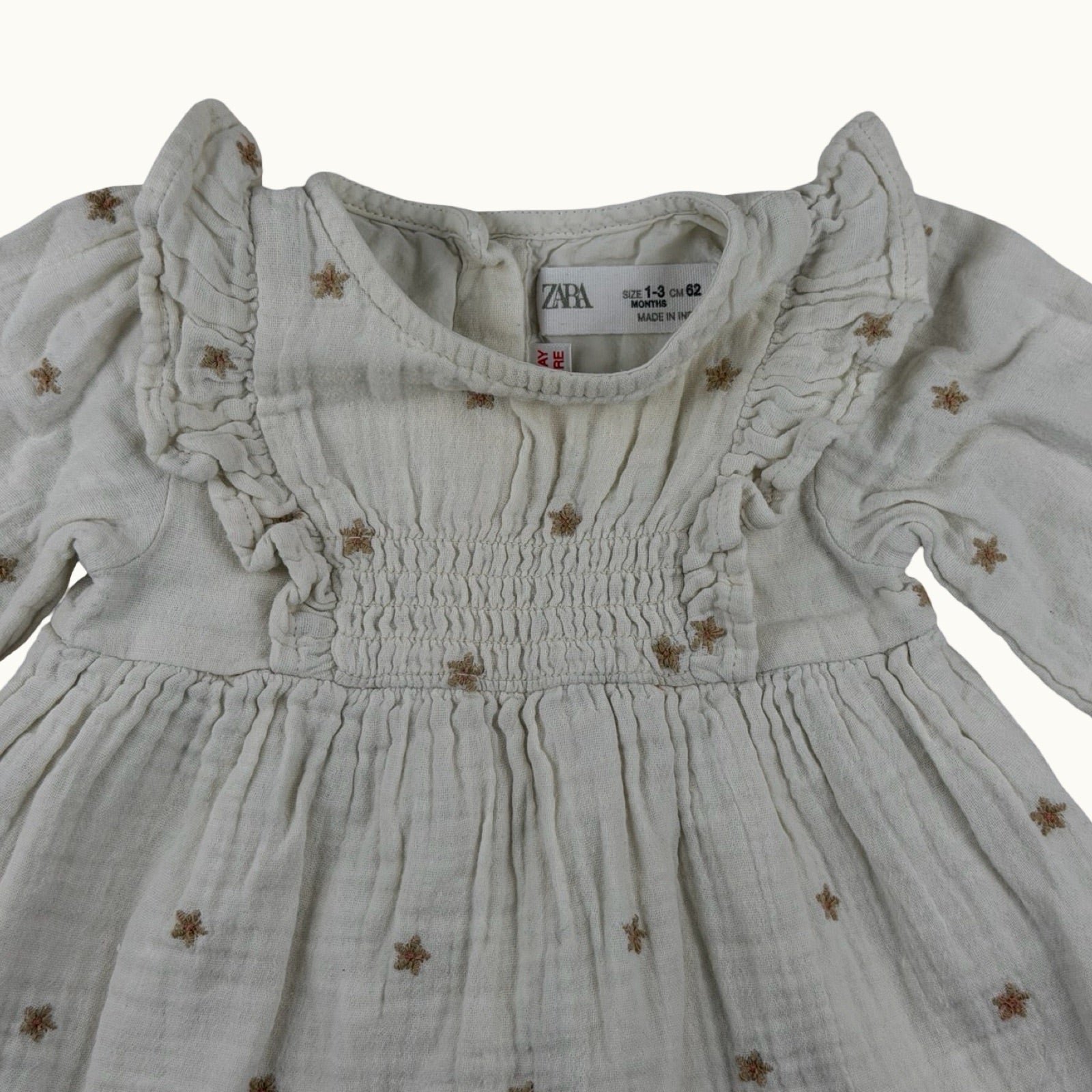 Robe gaze de coton Zara - 3 mois