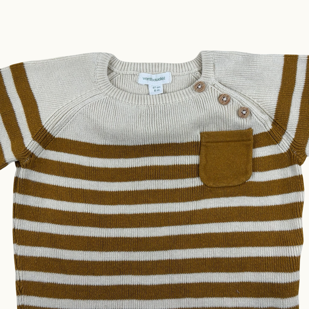 Pull marinière en maille Vertbaudet - 6 mois