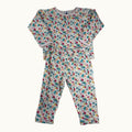 Ensemble fleuri t-shirt manches longues et pantalon Petit Bateau - 18 mois
