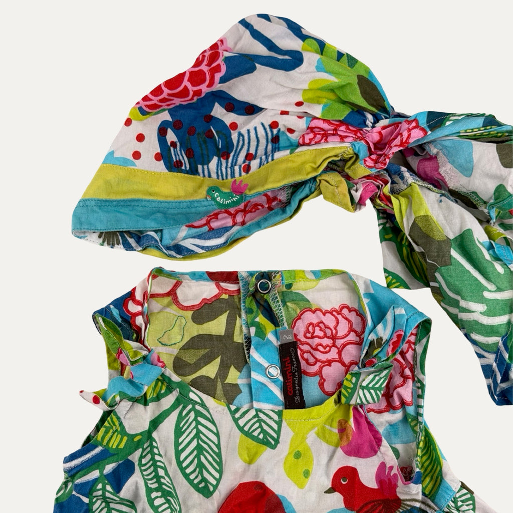 Ensemble robe et bandana Catimini - 24 mois