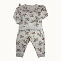 Ensemble pull avec volants et pantalon Bambi - 24 mois
