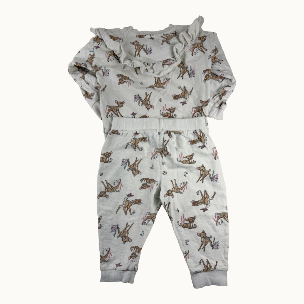 Ensemble pull avec volants et pantalon Bambi - 24 mois