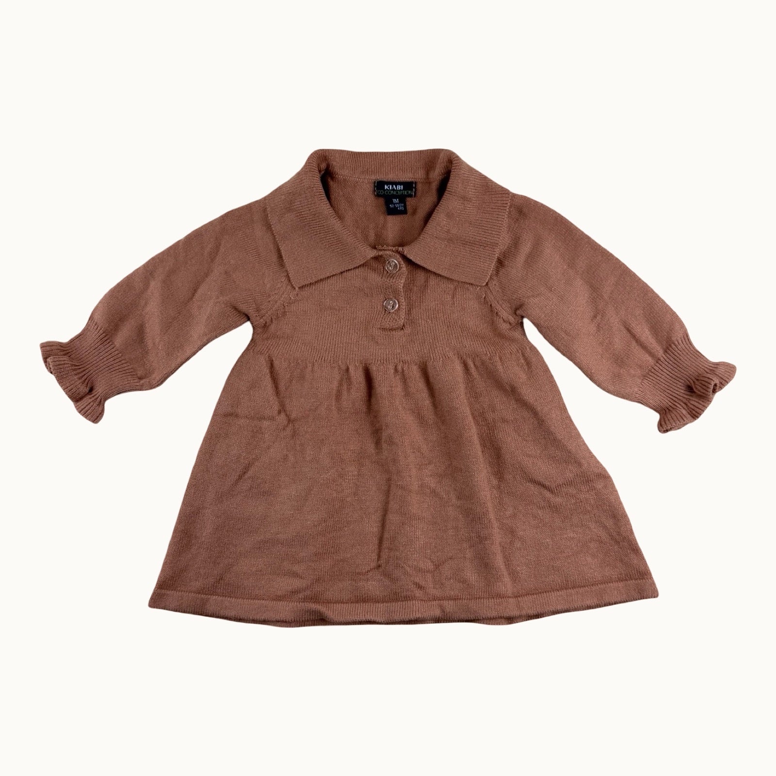 Robe en maille avec col - 1 mois