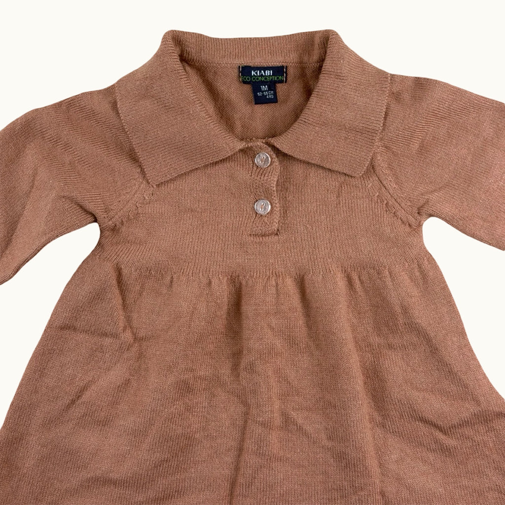 Robe en maille avec col - 1 mois