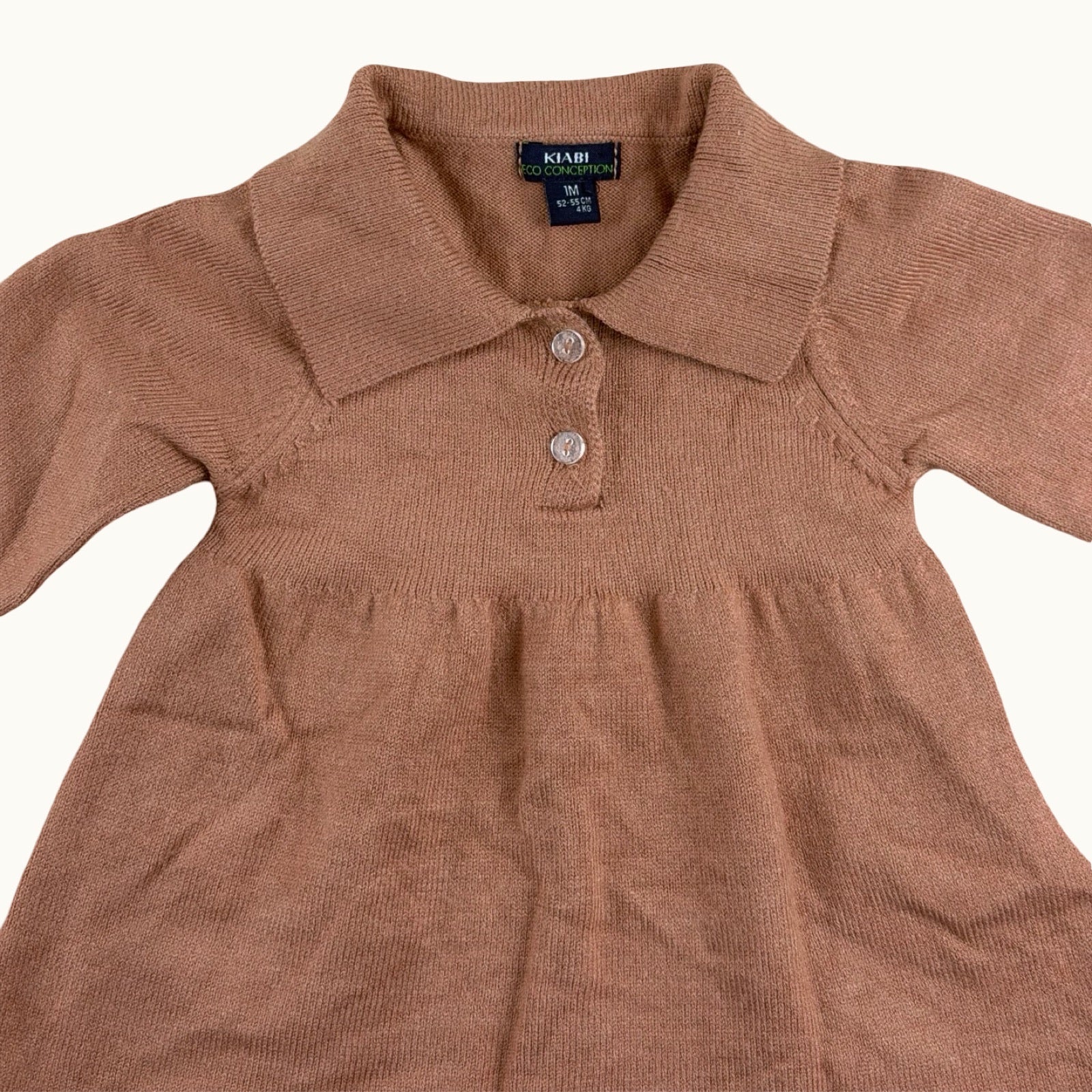 Robe en maille avec col - 1 mois