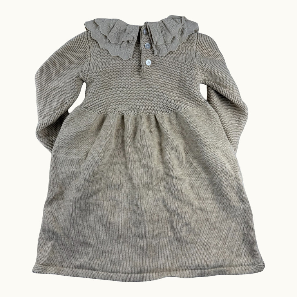 Robe en maille avec grand col - 24 mois