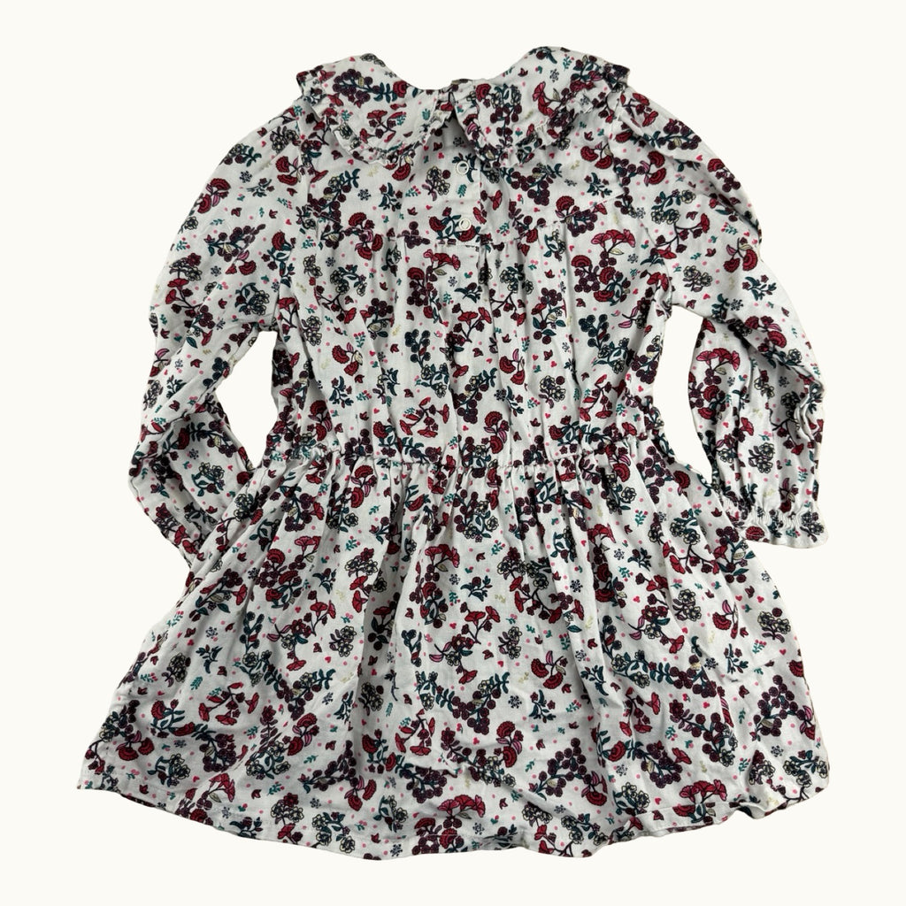 Robe fleurie avec col claudine TAO - 24 mois