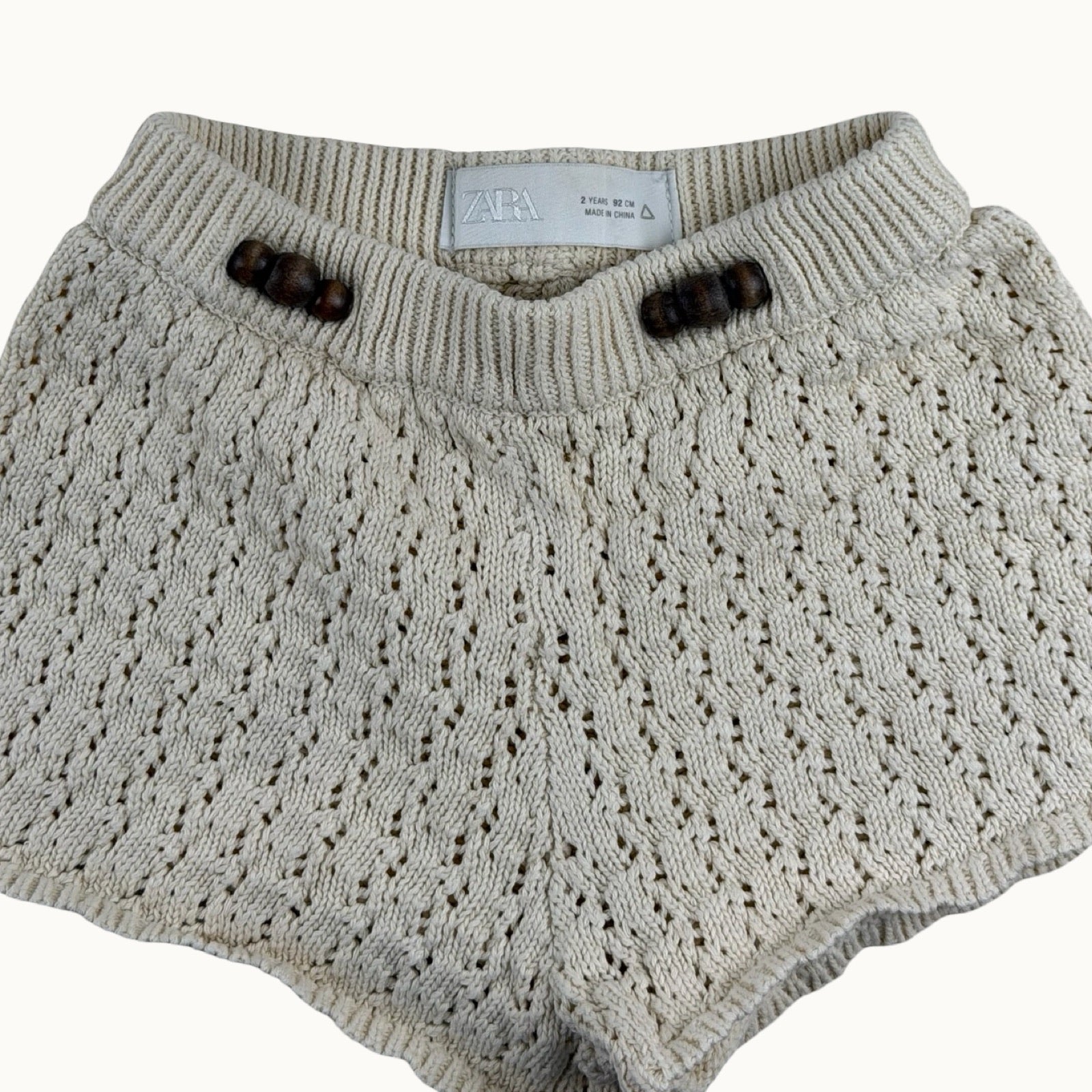 Short en crochet avec perles en bois Zara - 24 mois