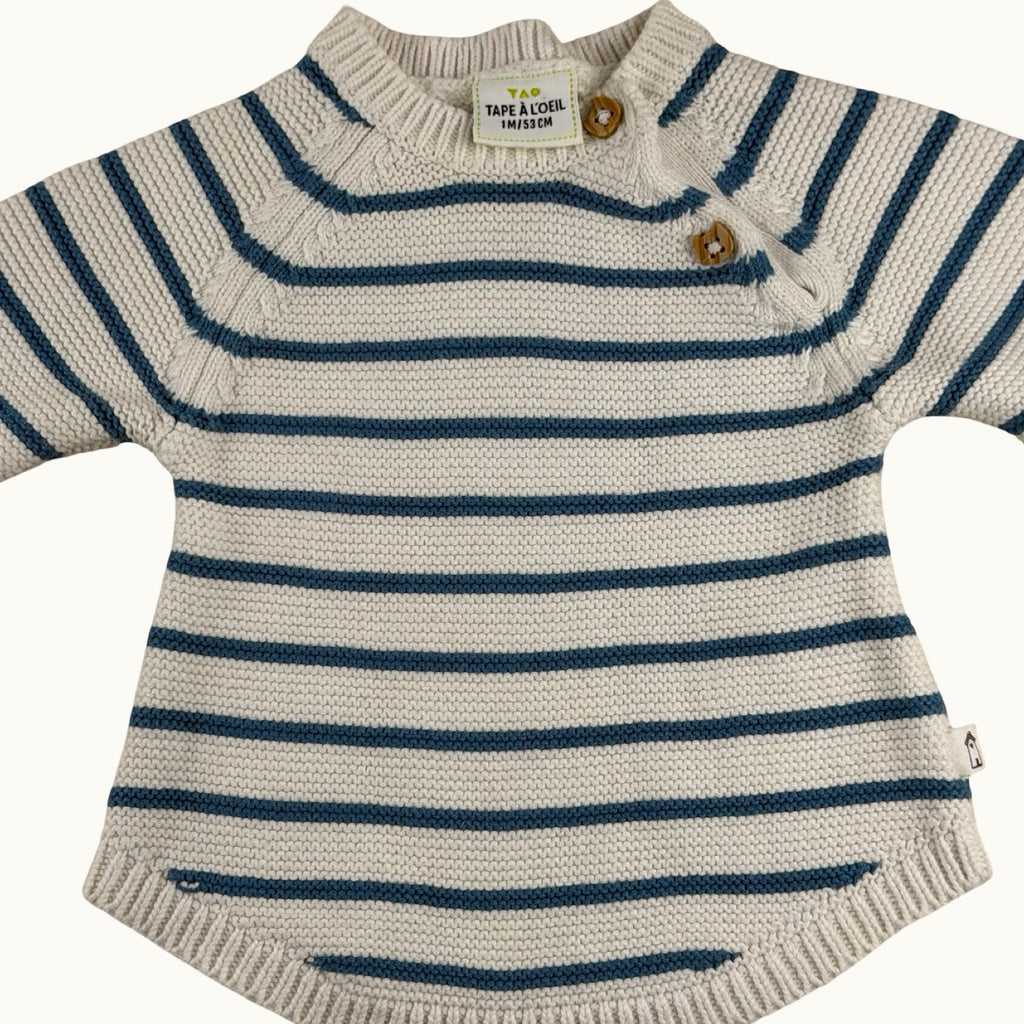 Pull marinière TAO - 1 mois