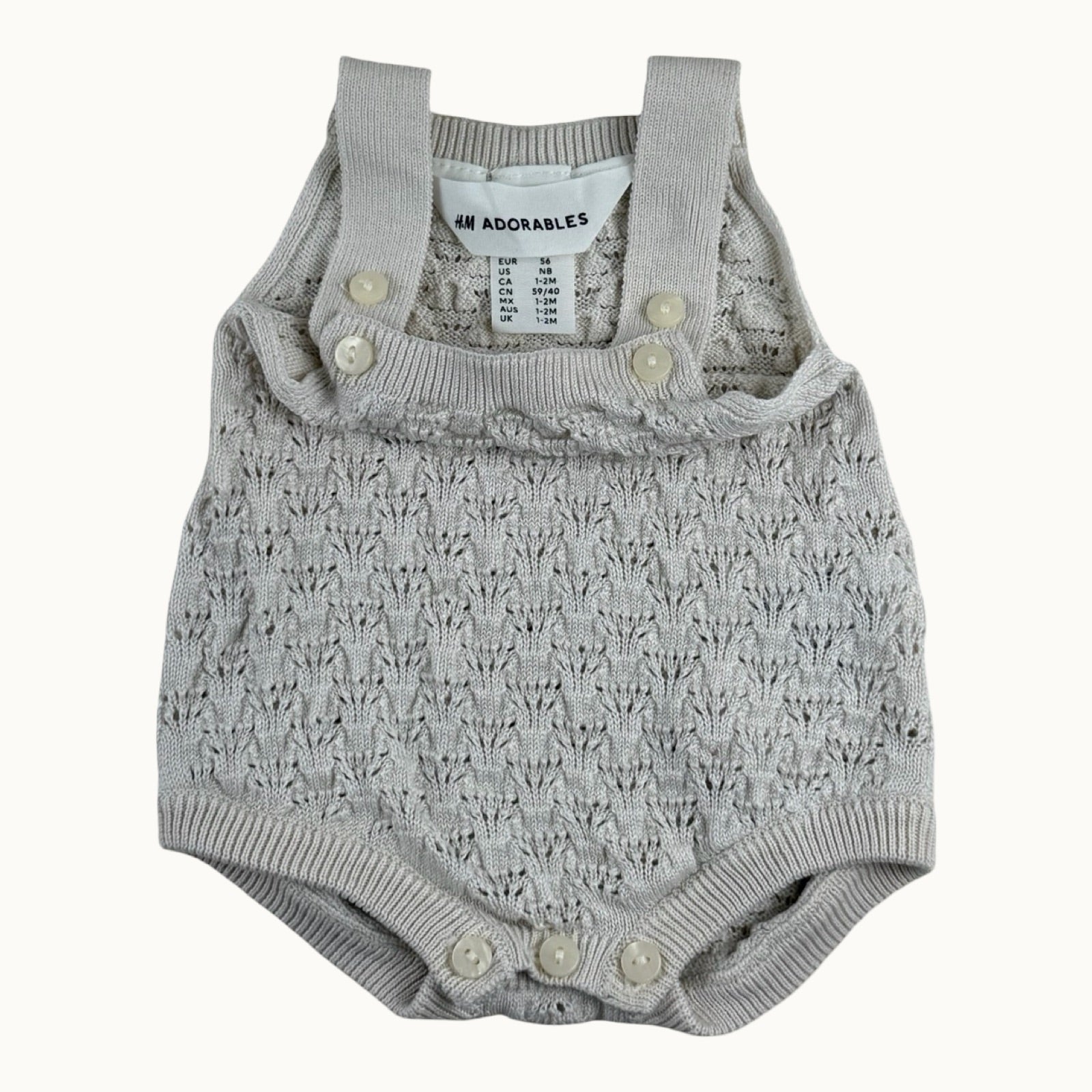 Barboteuse en maille H&M - 1 mois