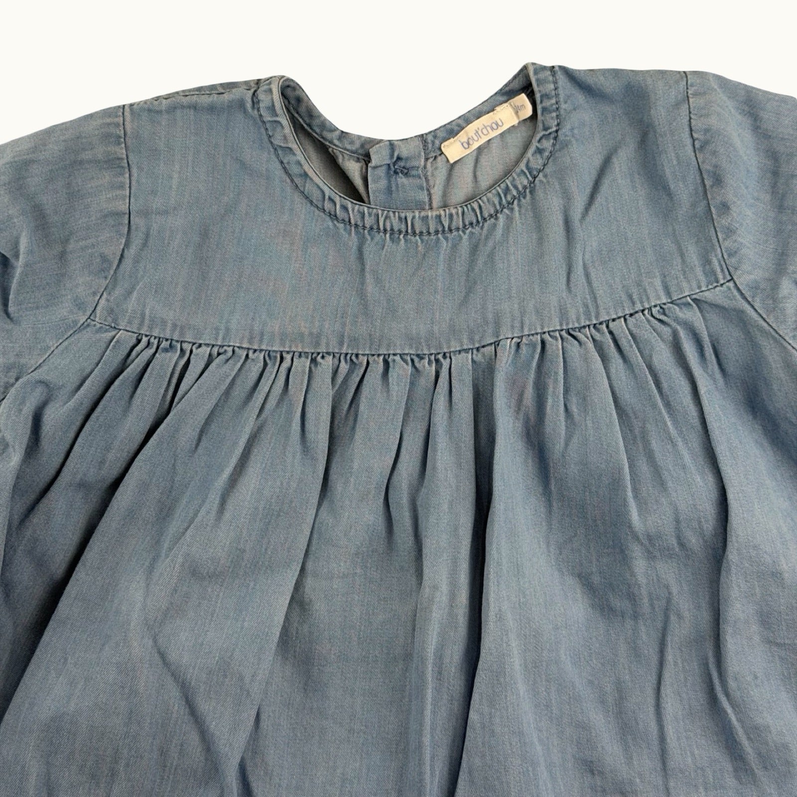 Blouse en jean avec broderie Bout'chou - 24 mois