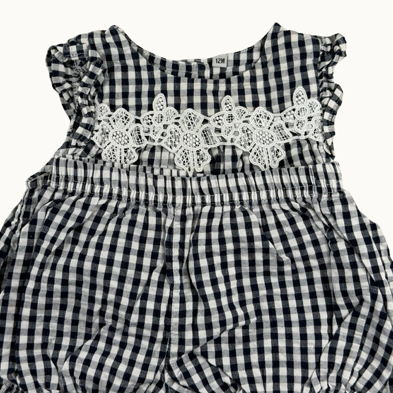 Ensemble blouse et bloomer vichy - 12 mois