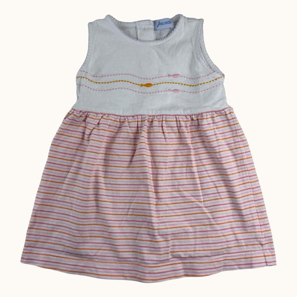 Robe rayée avec poissons Jacadi - 18 mois