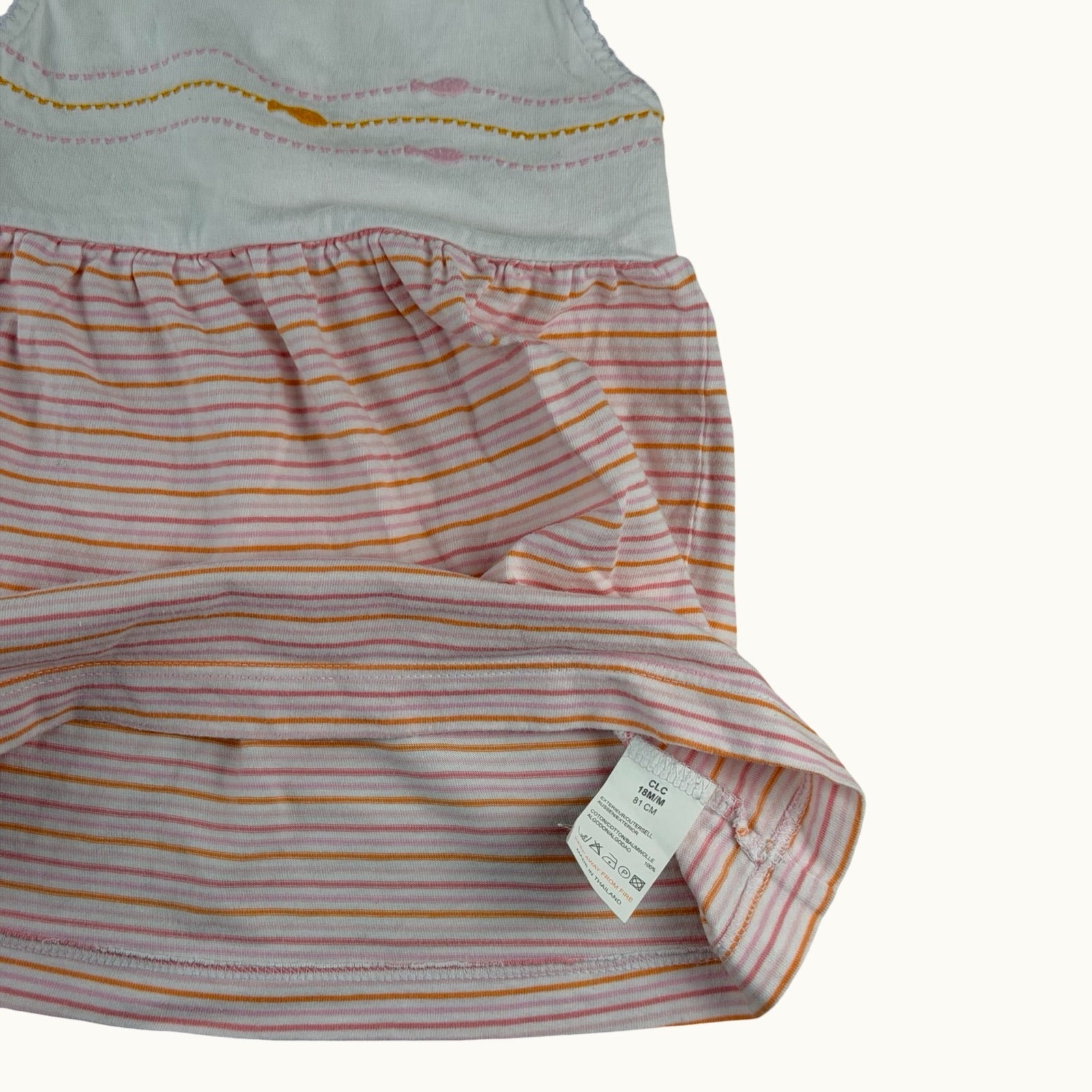 Robe rayée avec poissons Jacadi - 18 mois