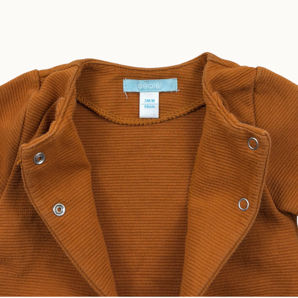 Gilet marron - 3 mois
