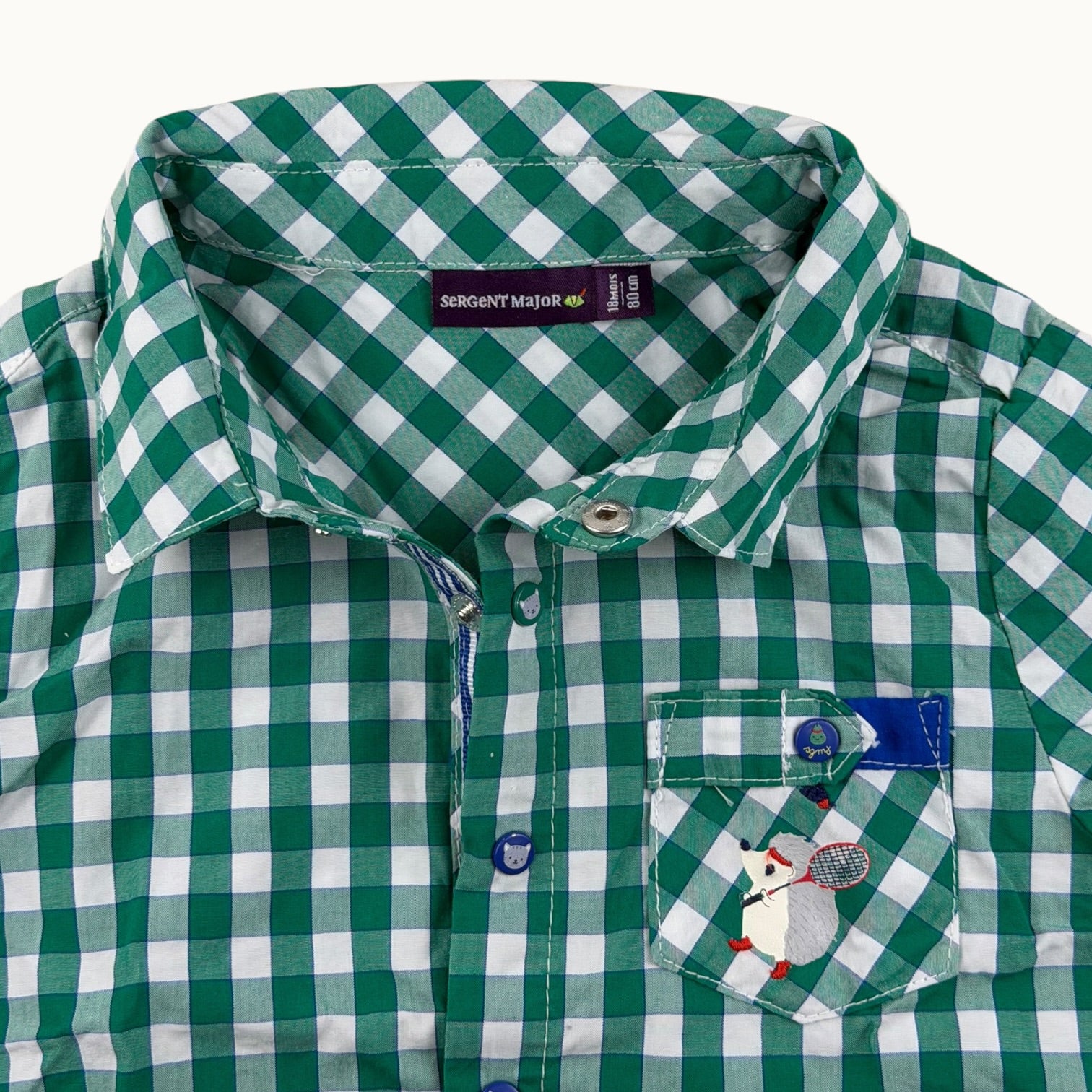 Chemise manches courtes Sergent Major - 18 mois