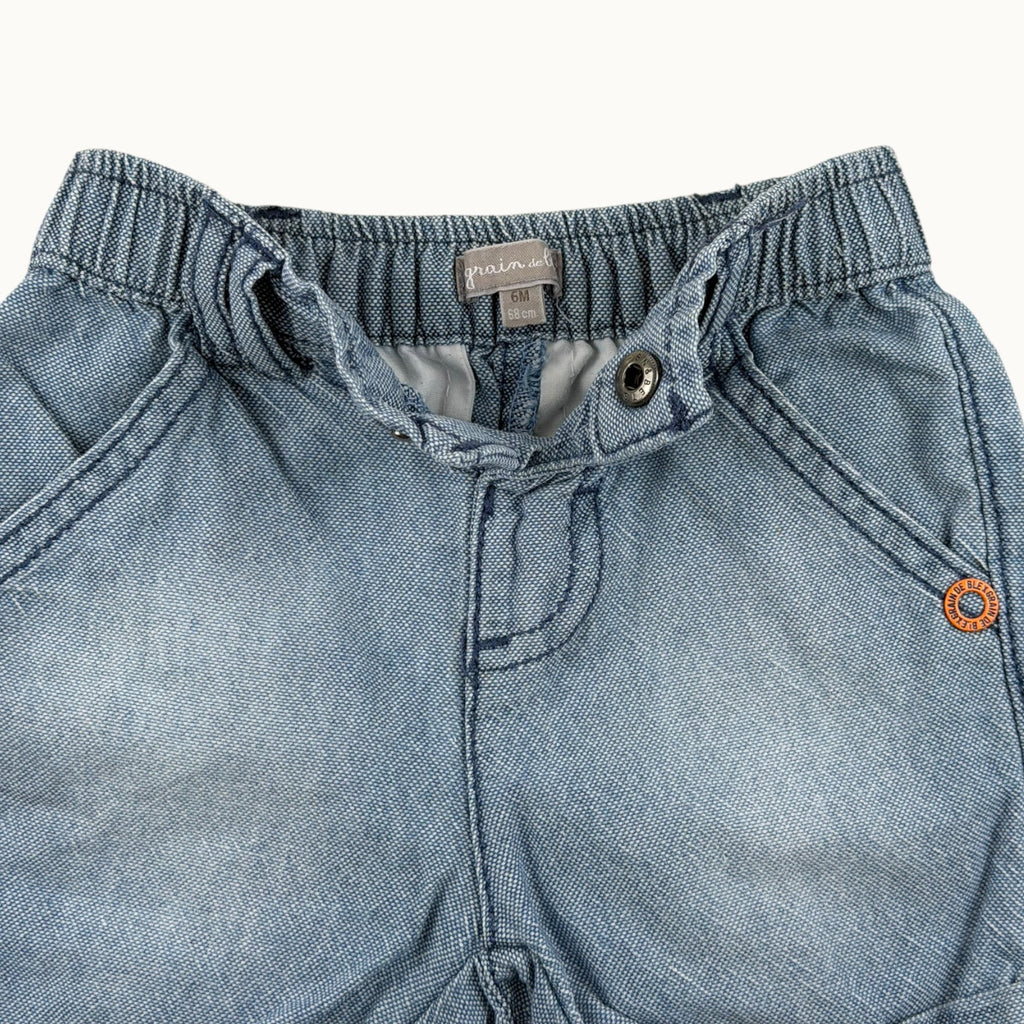 Short denim - 6 mois