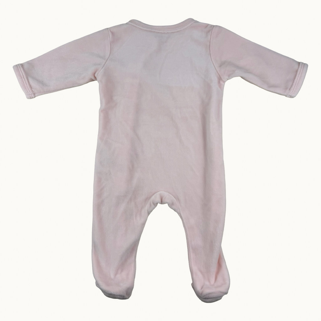 Pyjama velours rose - 3 mois