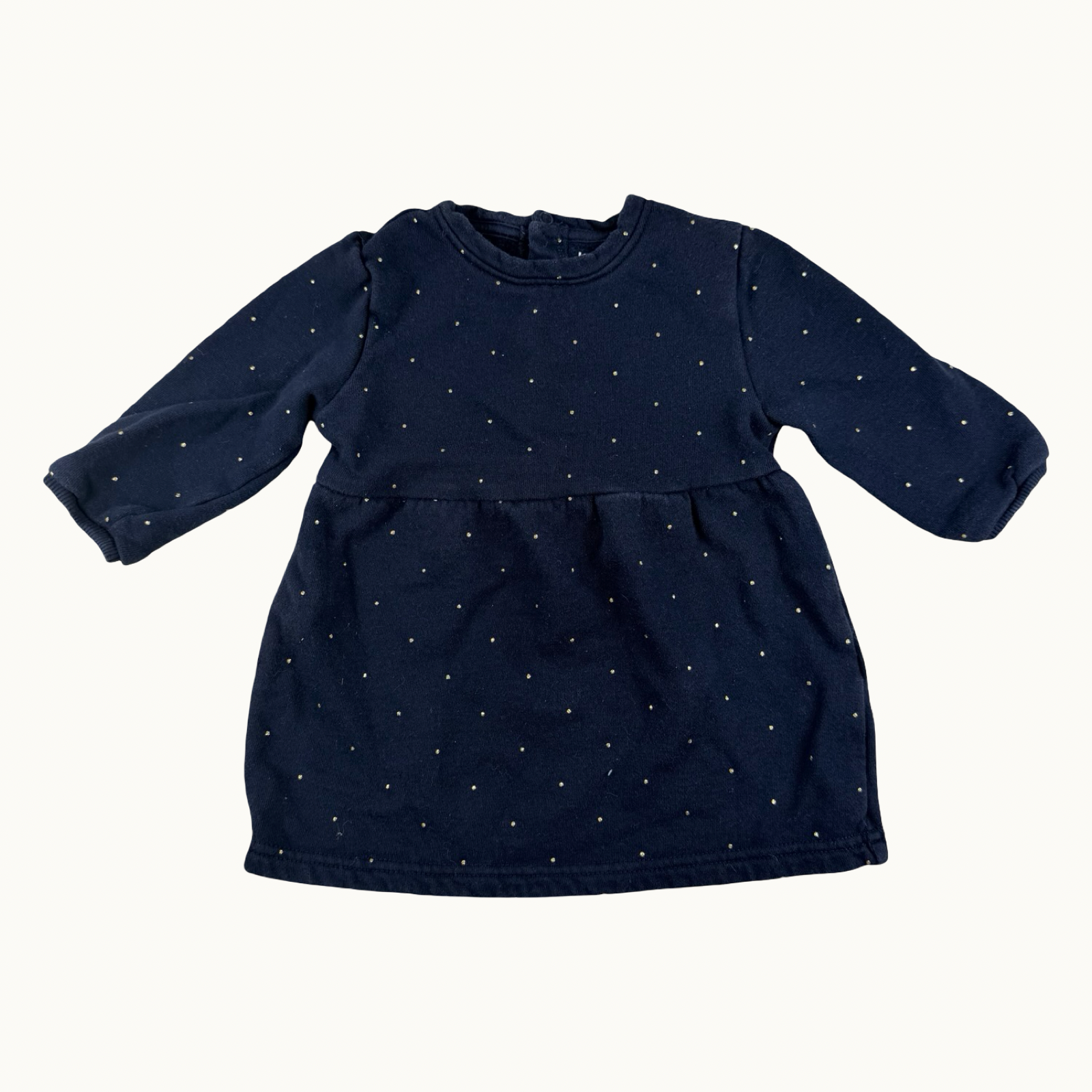 Robe bleu à pois - 18 mois