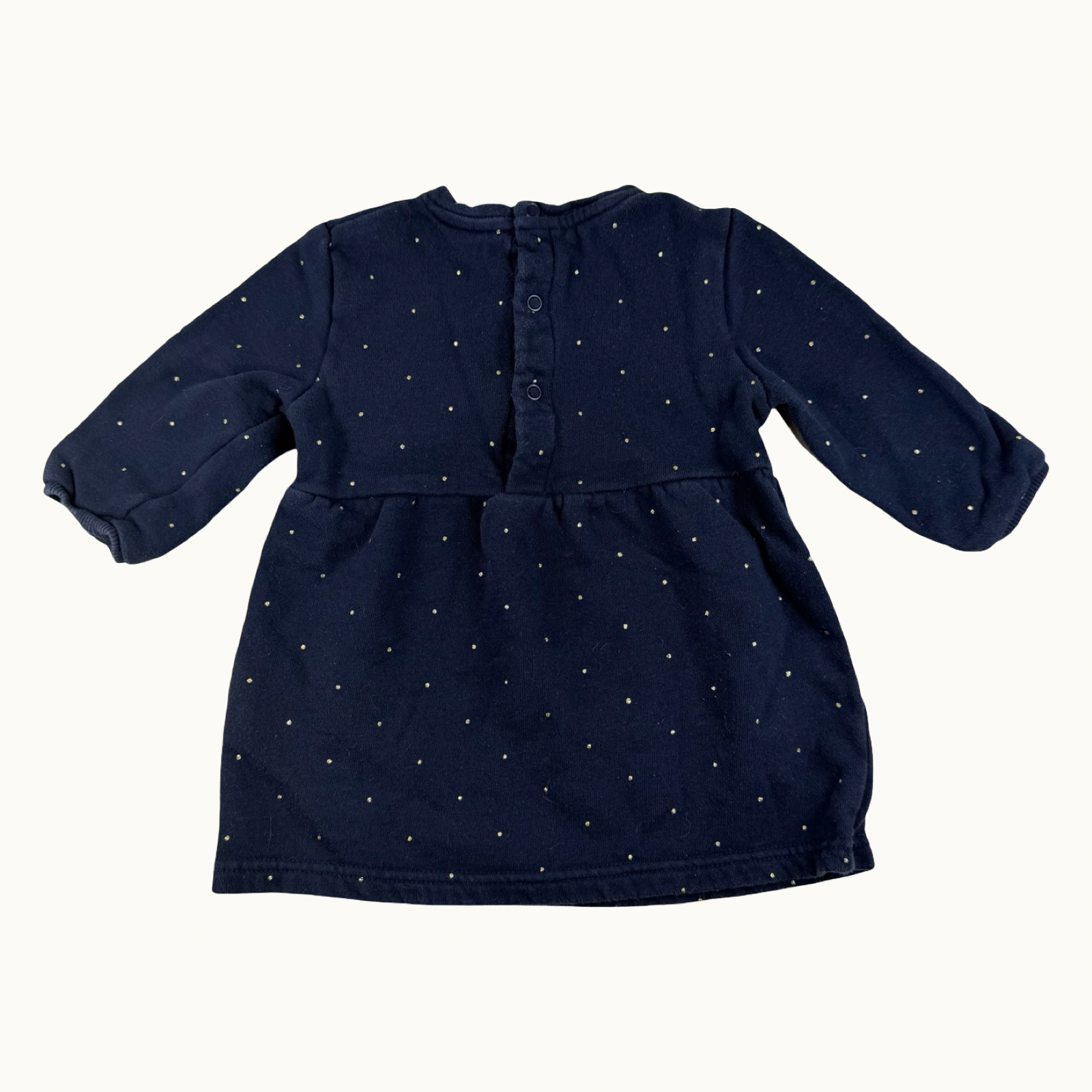 Robe bleu à pois - 18 mois