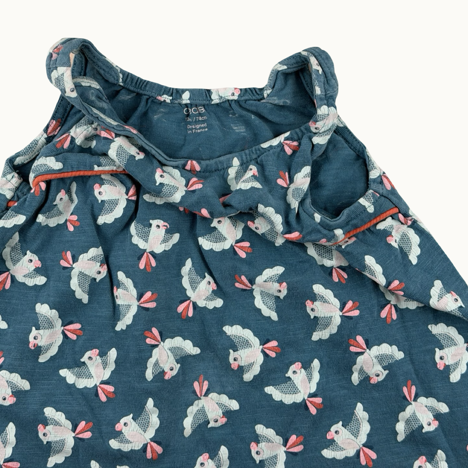 Robe d'été oiseaux - 12 mois