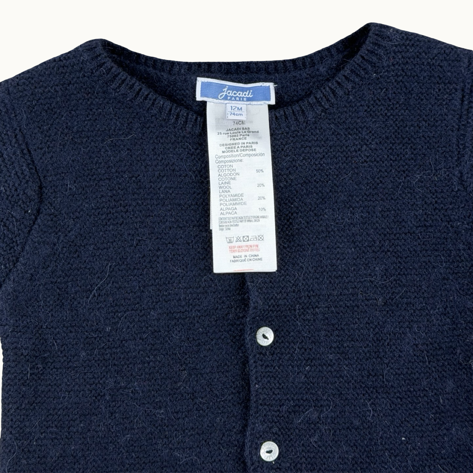 Gilet Jacadi - 12 mois