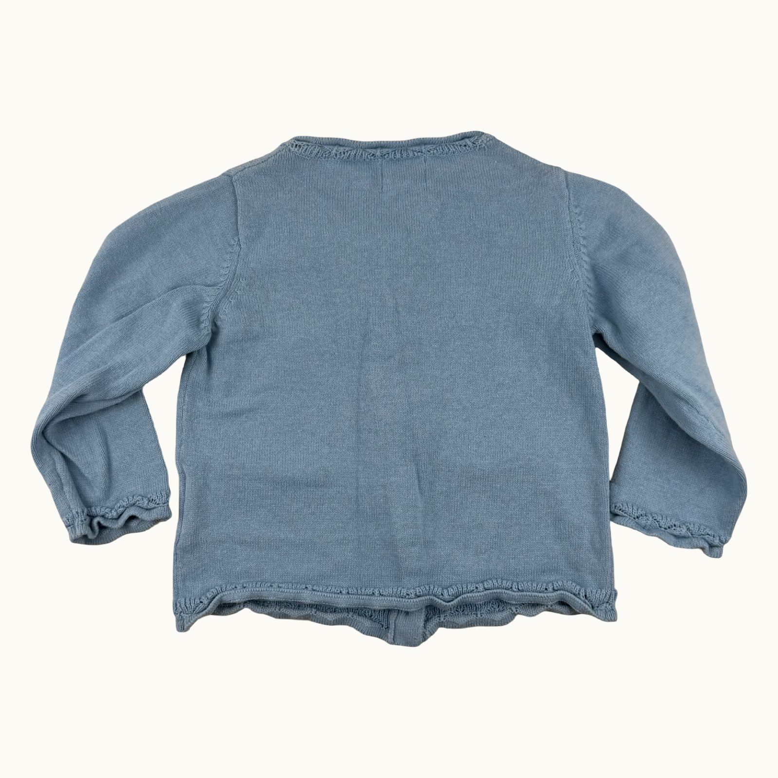 Gilet en maille brodé cerises - 12 mois