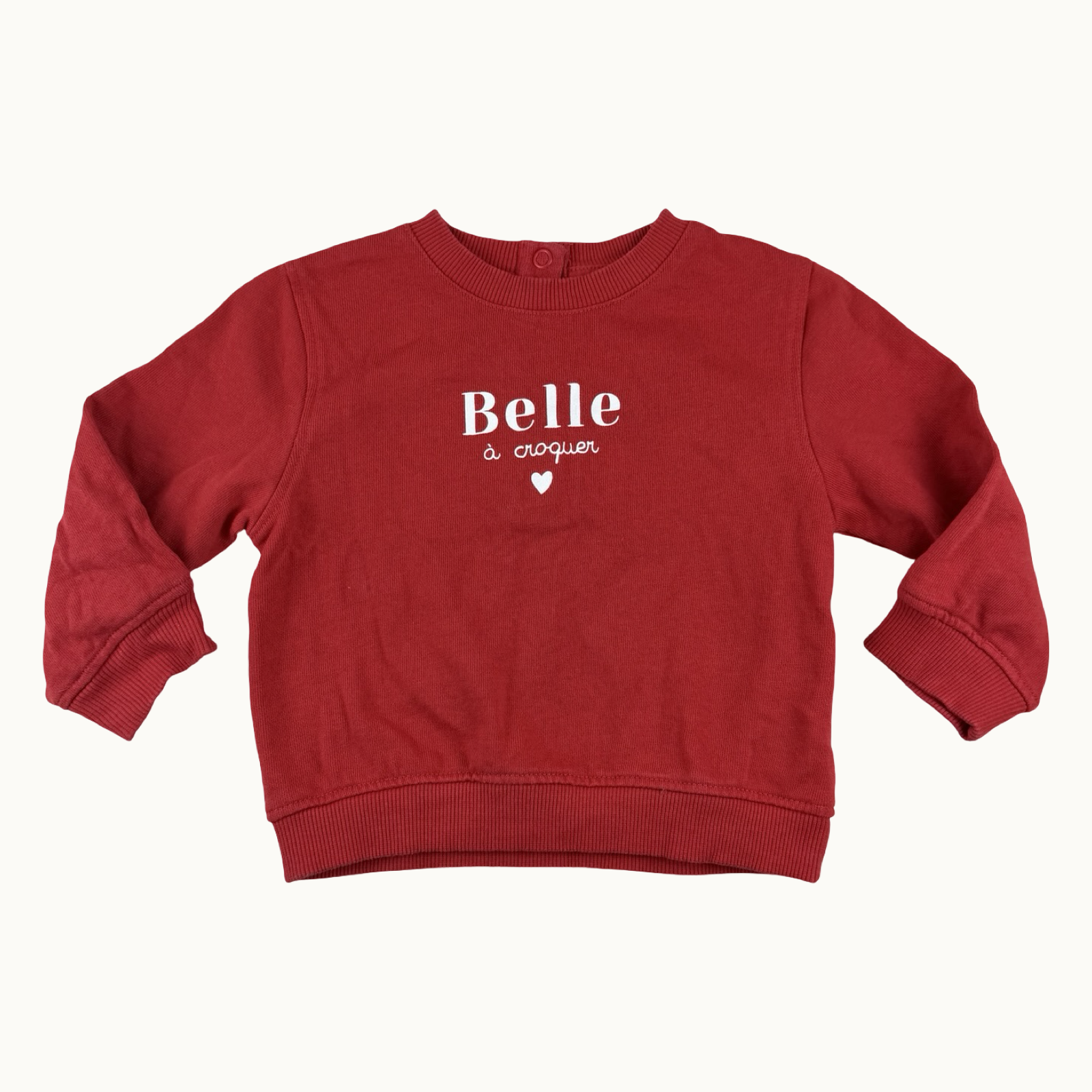 Sweat rouge - 12 mois