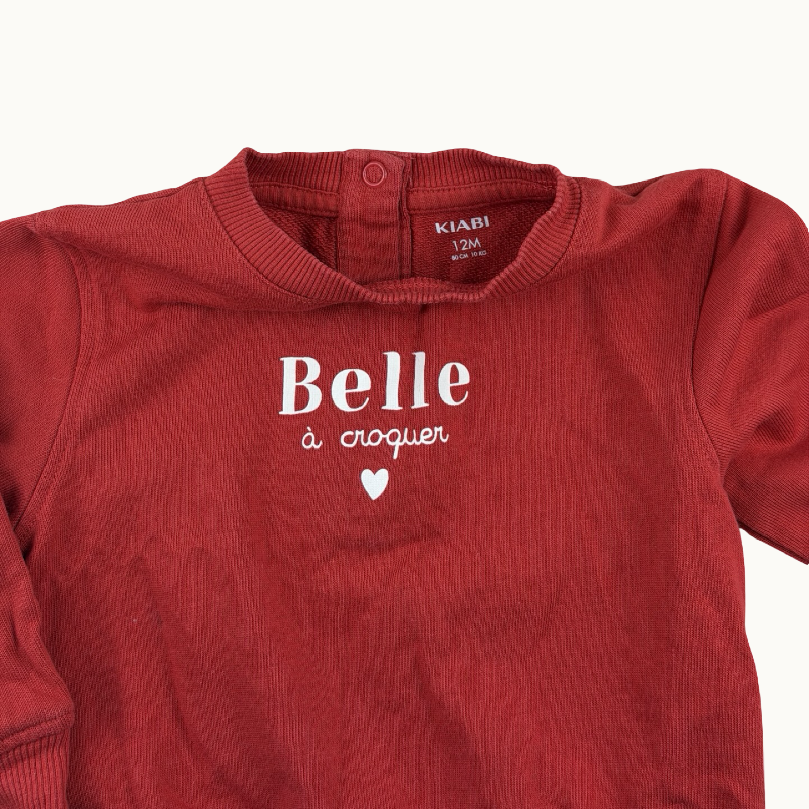 Sweat rouge - 12 mois