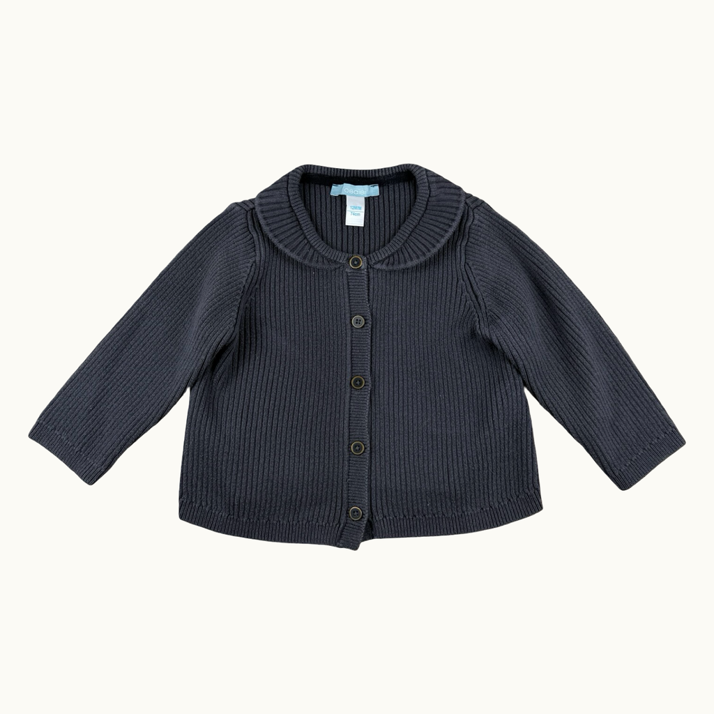 Gilet à col gris Obaïbi - 12 mois