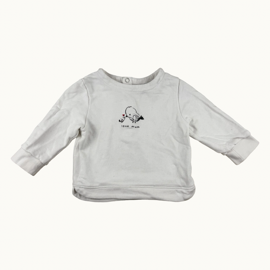 Sweat "Love mum" - 12 mois