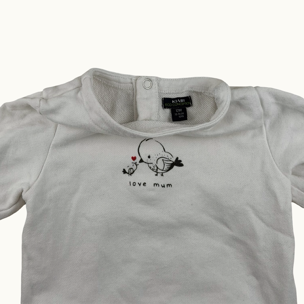 Sweat "Love mum" - 12 mois