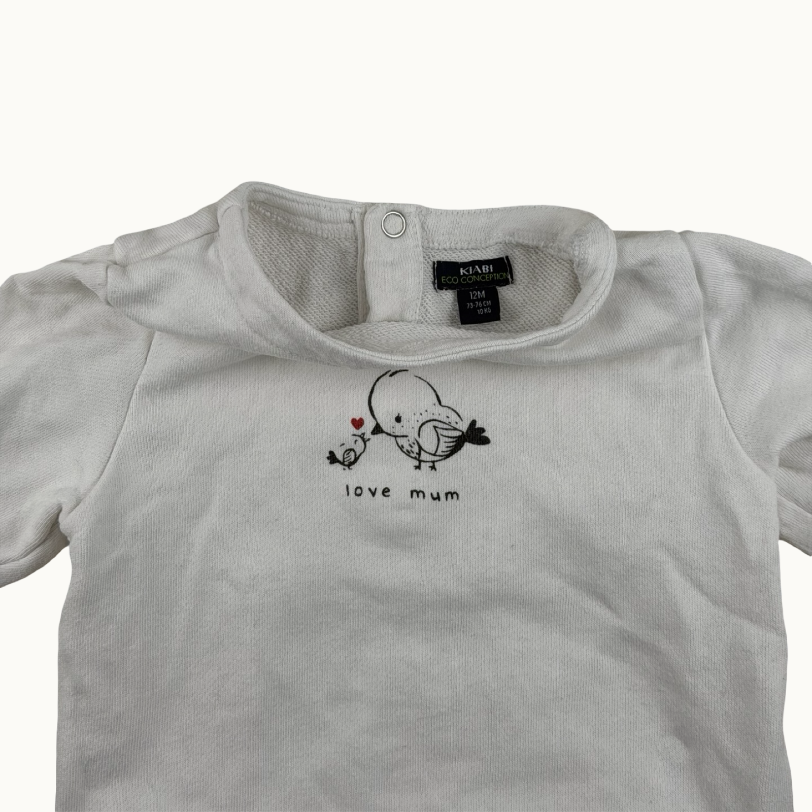 Sweat "Love mum" - 12 mois