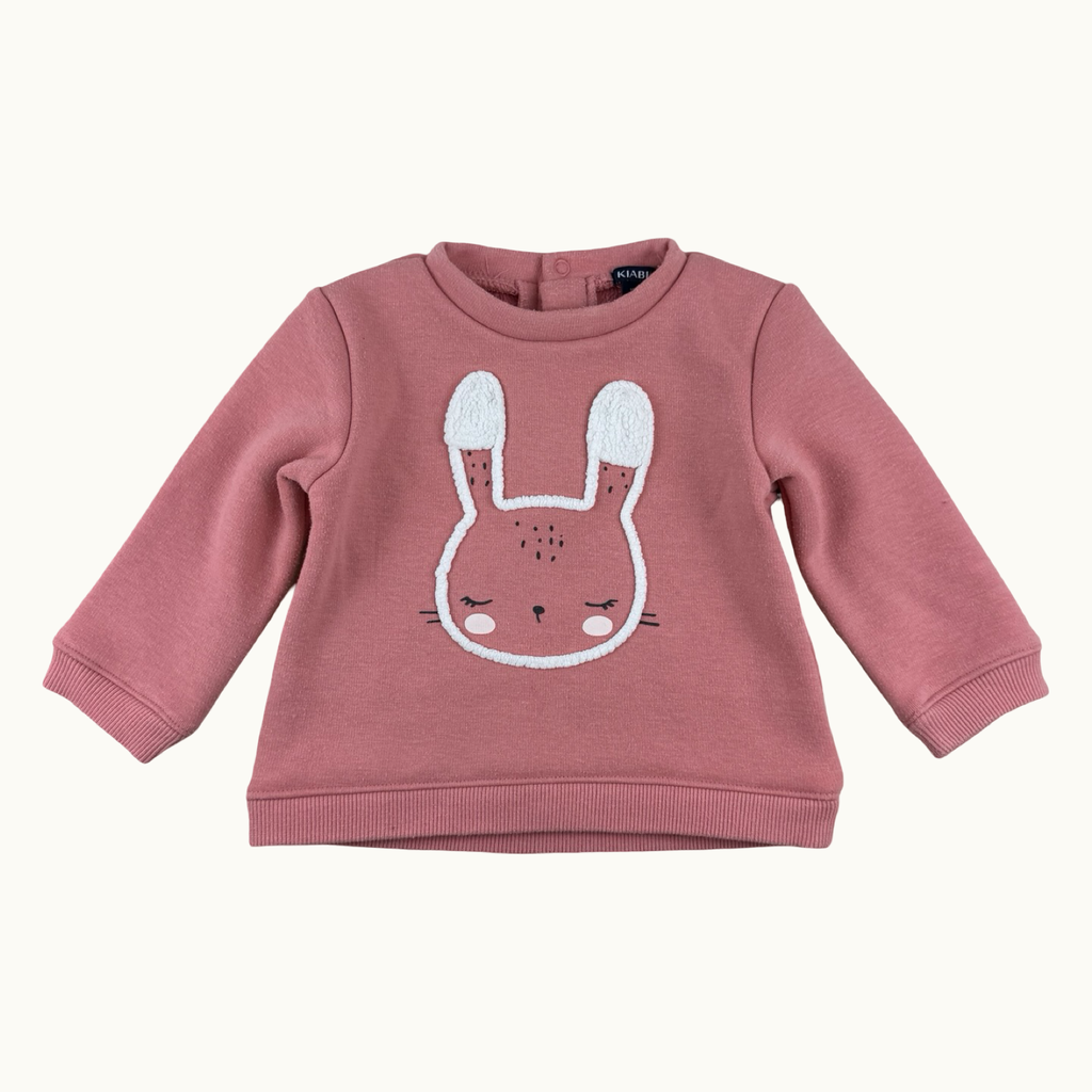 Sweat rose chaud - 12 mois