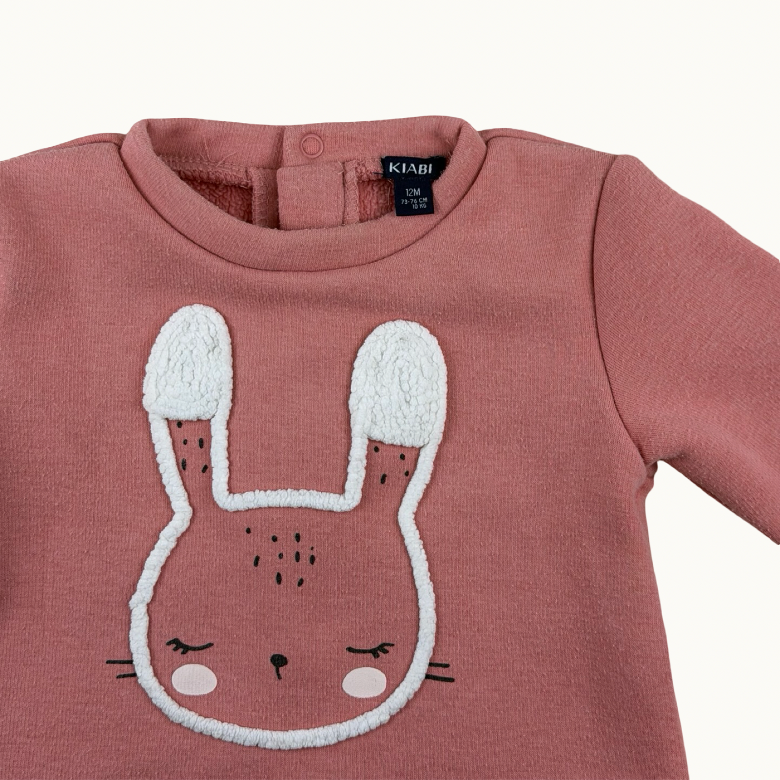 Sweat rose chaud - 12 mois