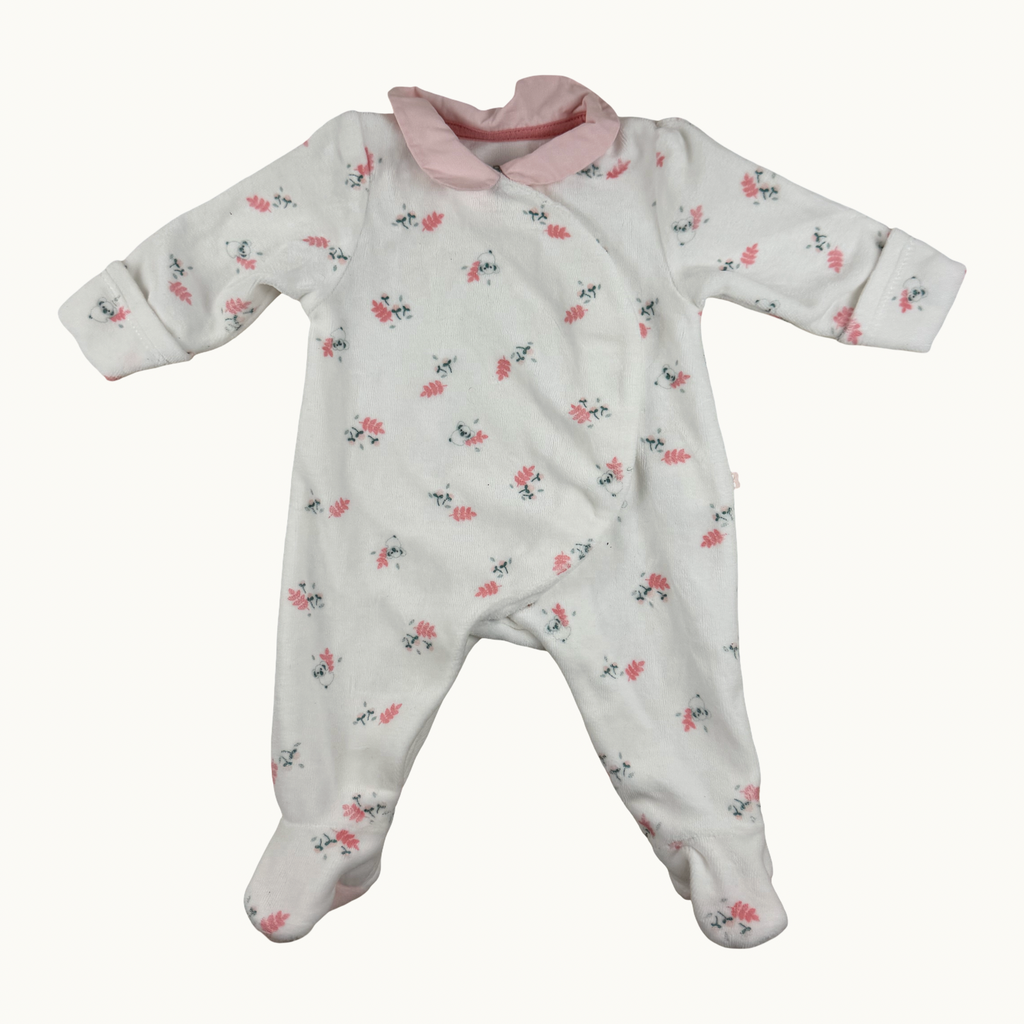 Pyjama velours à col - Préma