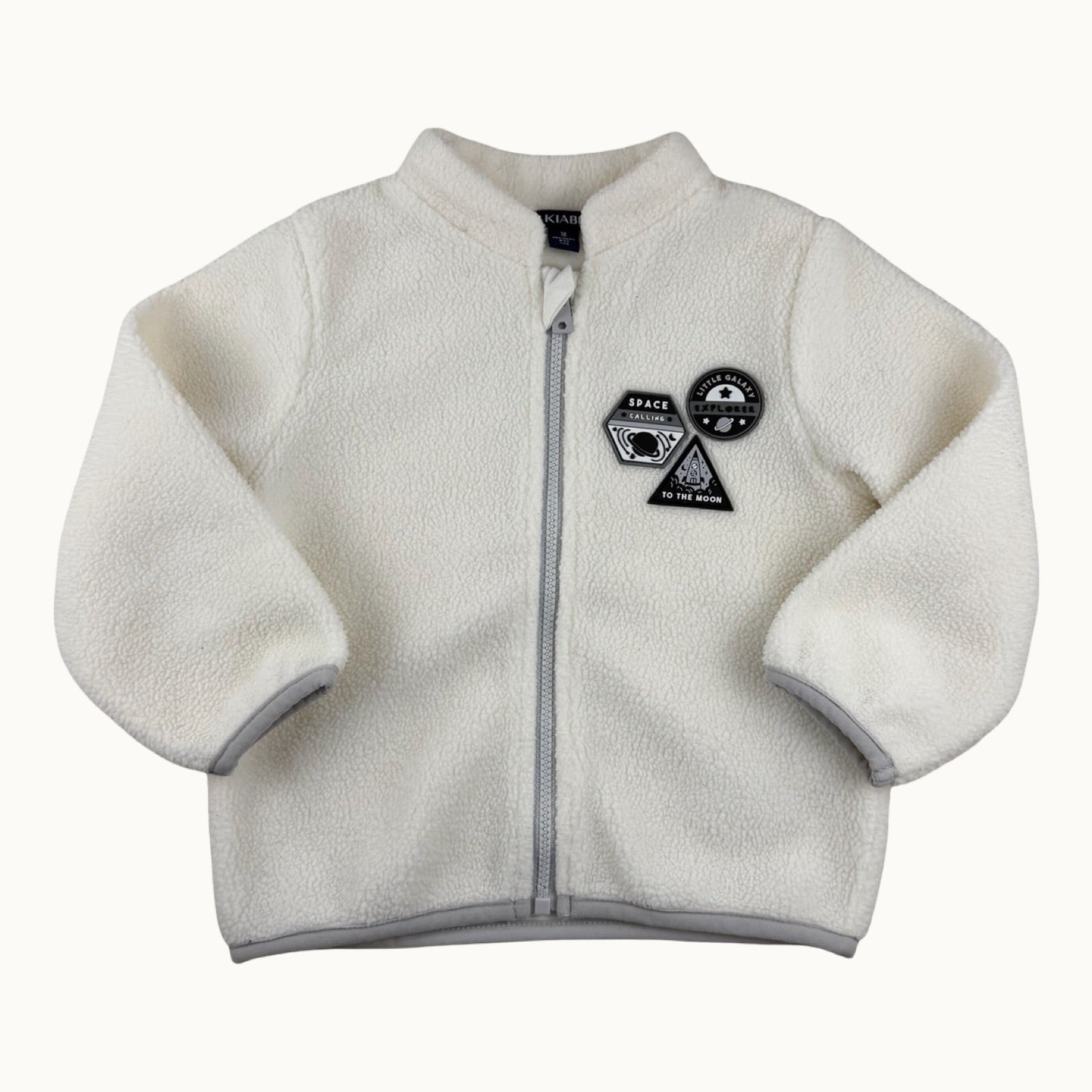 Veste polaire écussons espace - 18 mois