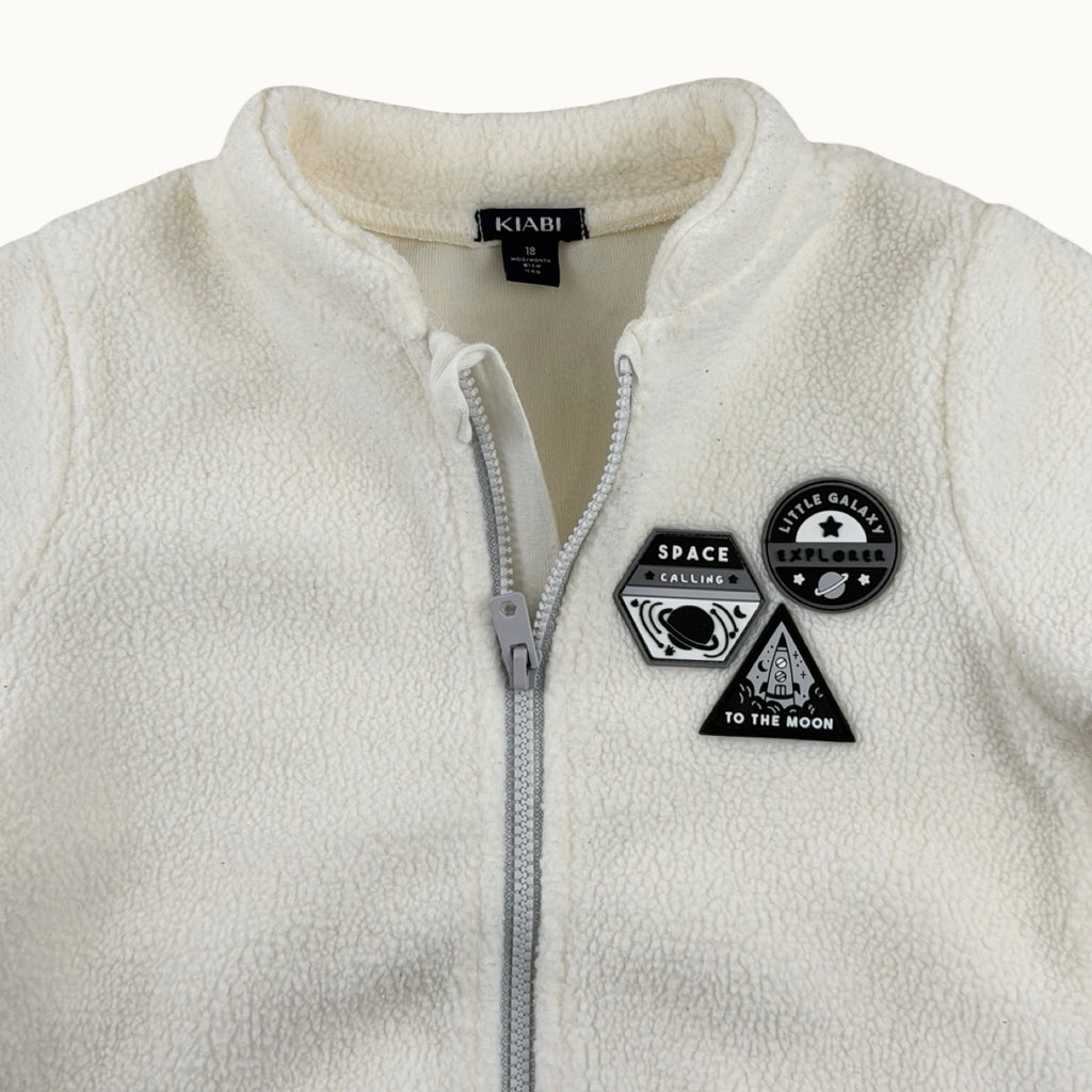 Veste polaire écussons espace - 18 mois