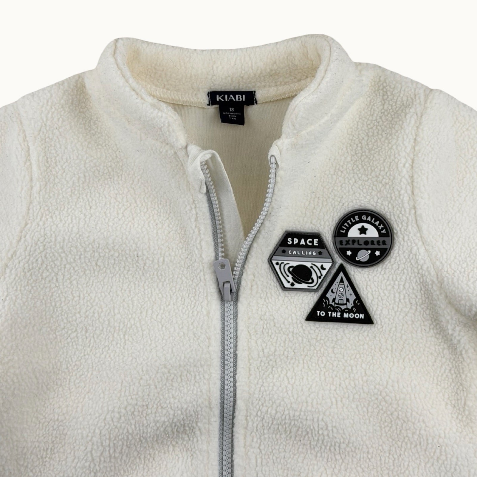 Veste polaire écussons espace - 18 mois