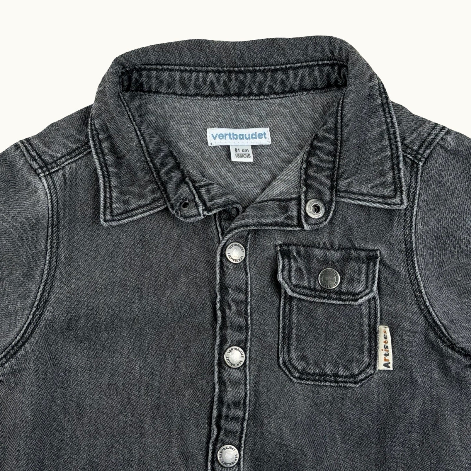 Chemise en jean Vertbaudet - 18 mois