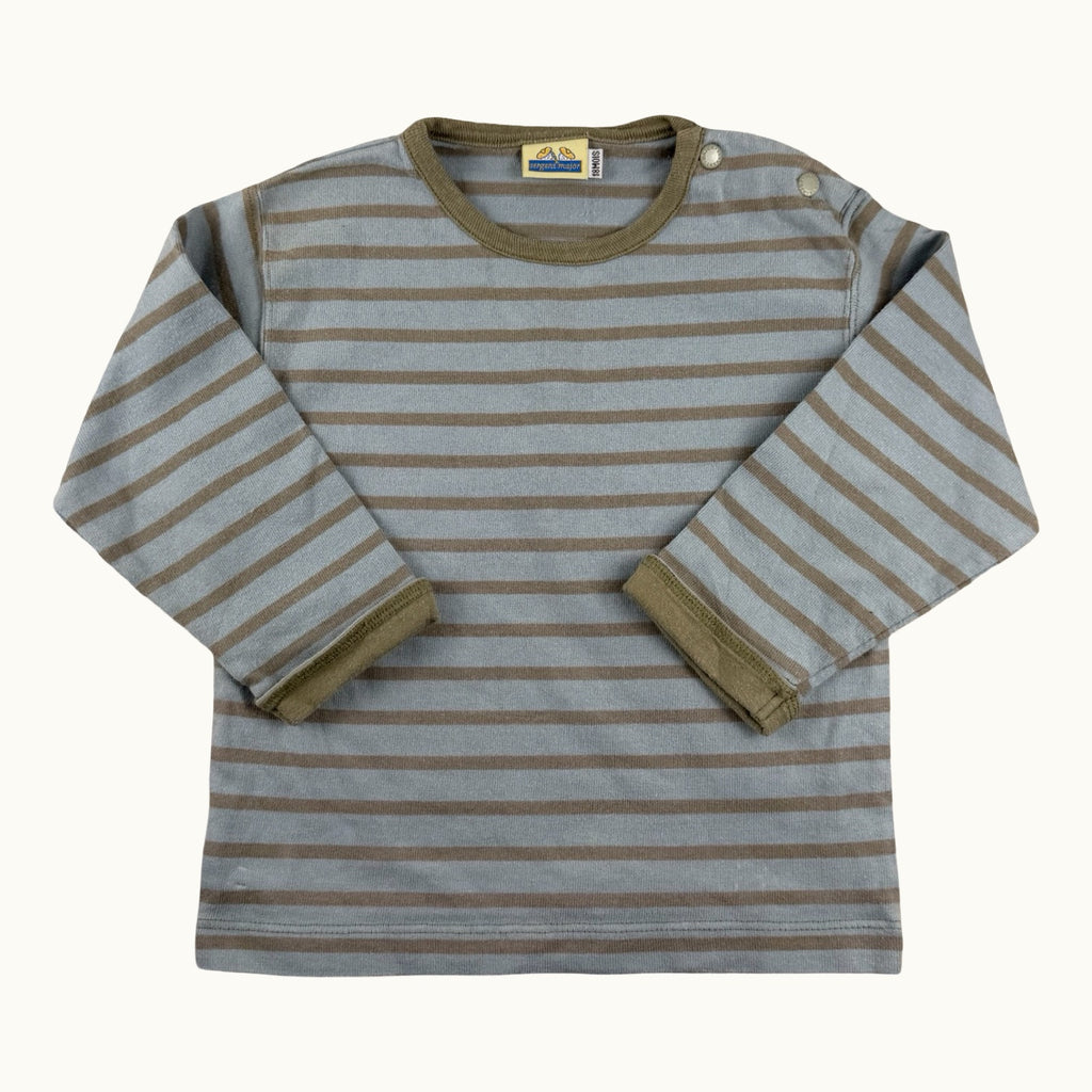 T-shirt manches longues rayé Sergent Major - 18 mois