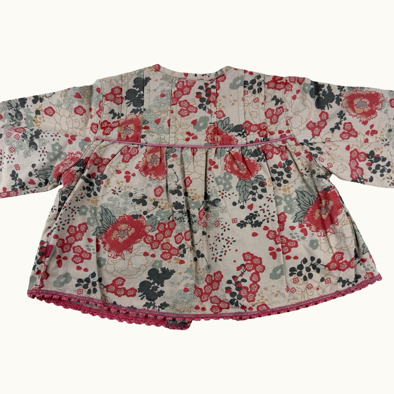 Veste fleurie Jean Bourget - 6 mois