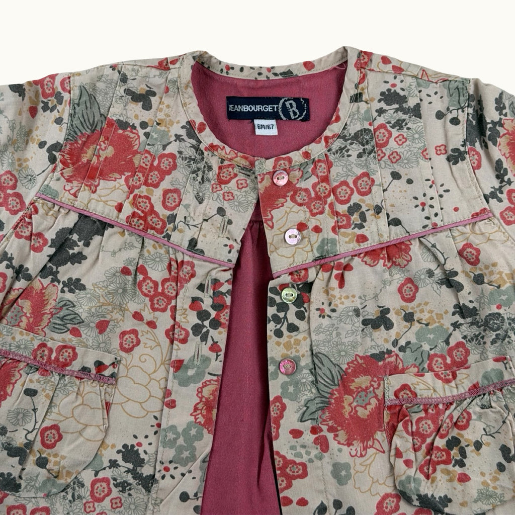 Veste fleurie Jean Bourget - 6 mois