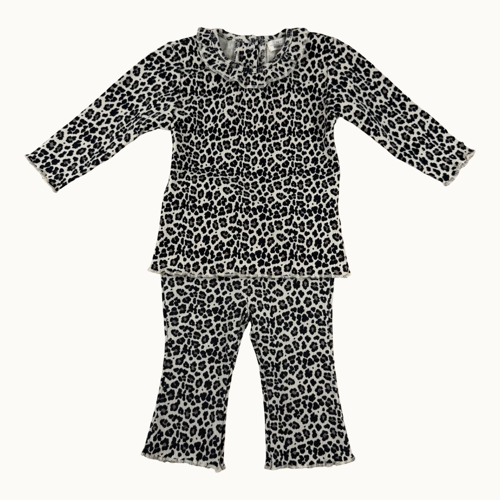 Ensemble top et pantalon léopard - 12 mois