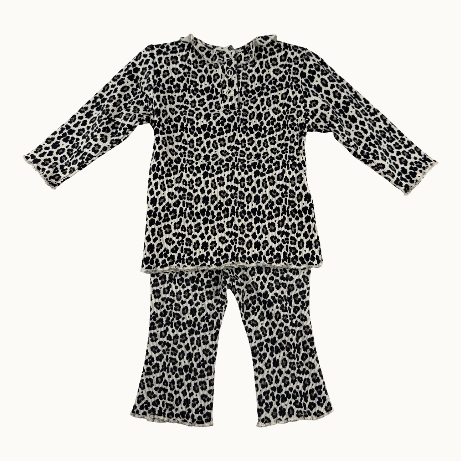 Ensemble top et pantalon léopard - 12 mois