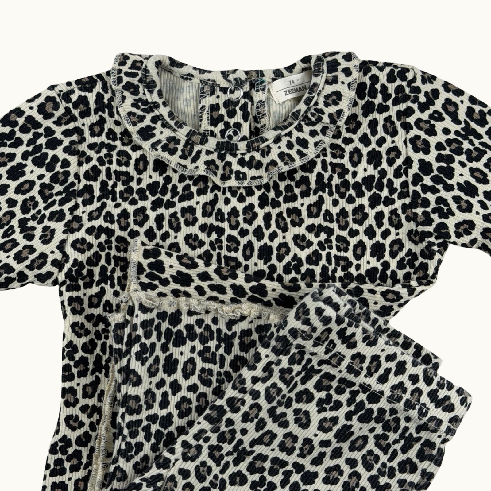 Ensemble top et pantalon léopard - 12 mois