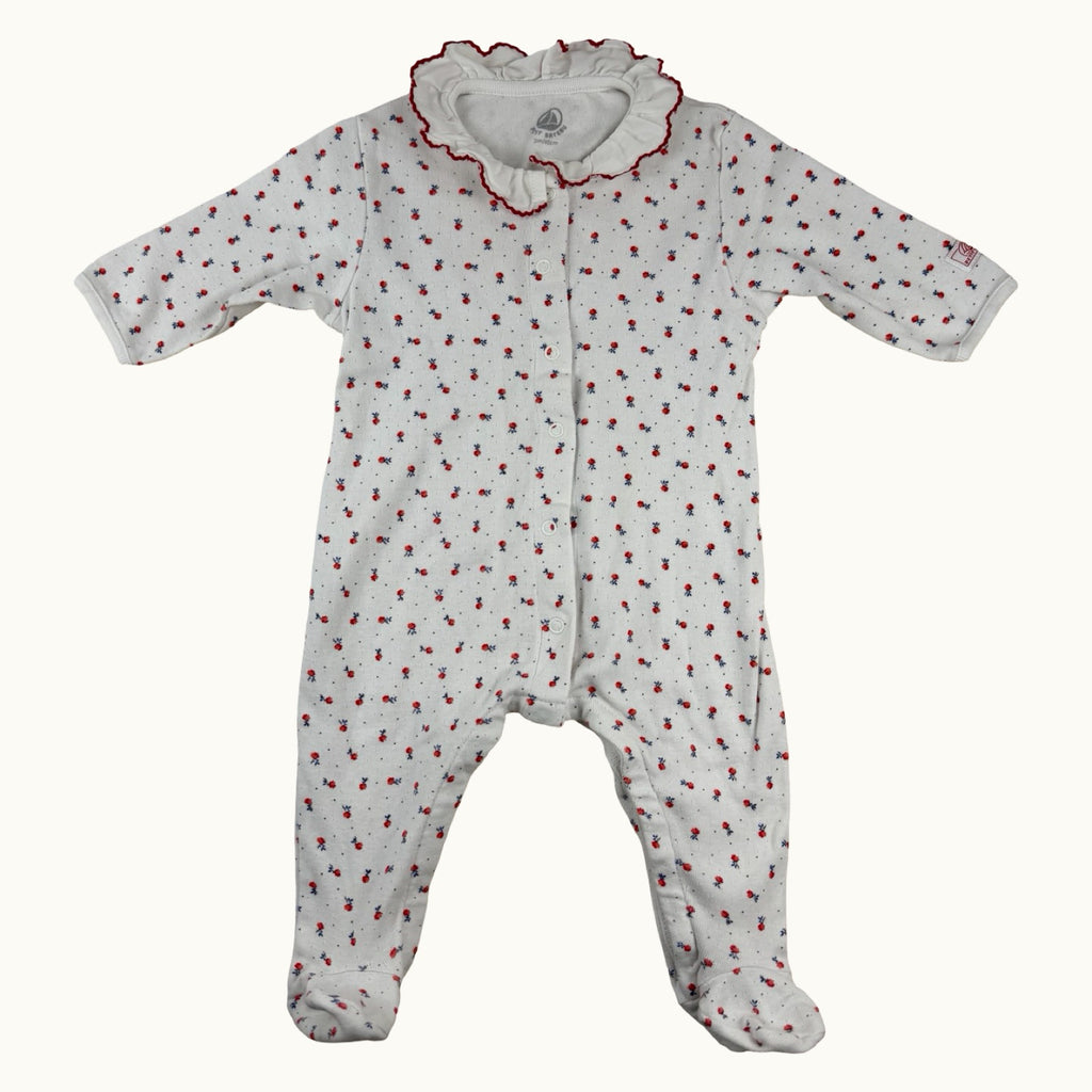 Combinaison / pyjama avec col Petit Bateau - 3 mois
