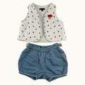 Ensemble veste sans manche et bloomer Sergent Major - 9 mois